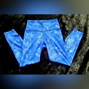 Fabletics Women's Blue Tie-Dye Leggings
